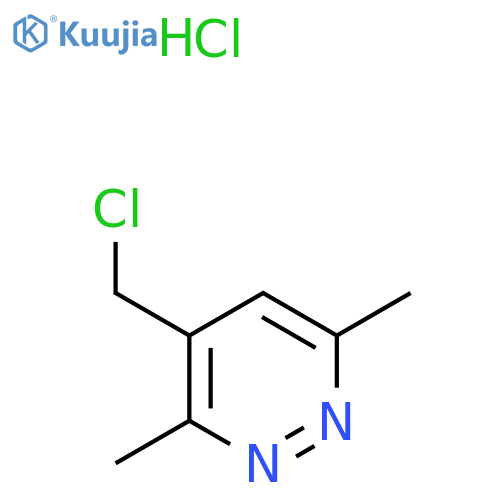 4-(Chloromethyl)-3,6-dimethylpyridazine hydrochloride structure