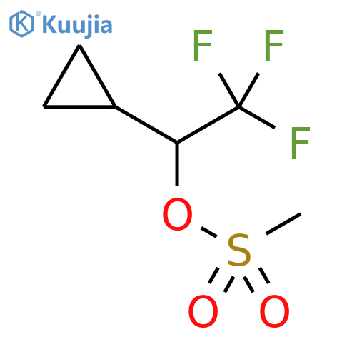 1-cyclopropyl-2,2,2-trifluoroethyl methanesulfonate structure