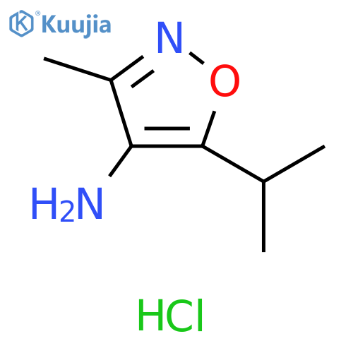 3-methyl-5-(propan-2-yl)-1,2-oxazol-4-amine hydrochloride structure