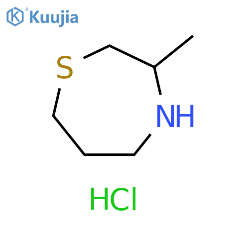 3-methyl-1,4-thiazepane hydrochloride structure