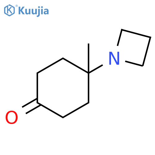 4-(azetidin-1-yl)-4-methylcyclohexan-1-one structure