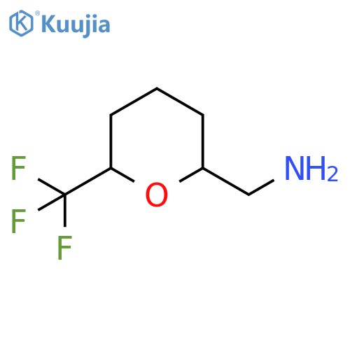 2H-Pyran-2-methanamine, tetrahydro-6-(trifluoromethyl)- structure
