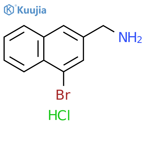 (4-bromonaphthalen-2-yl)methanamine hydrochloride structure