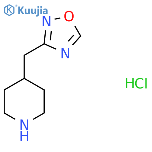 4-[(1,2,4-Oxadiazol-3-yl)methyl]piperidine hydrochloride structure