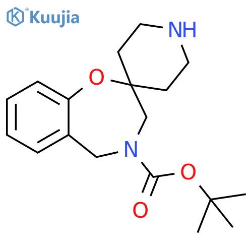 tert-butyl 4,5-dihydro-3H-spiro[1,4-benzoxazepine-2,4'-piperidine]-4-carboxylate structure