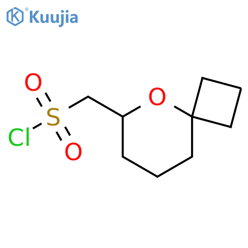 {5-oxaspiro[3.5]nonan-6-yl}methanesulfonyl chloride structure
