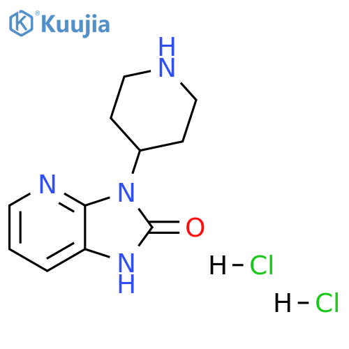 3-(piperidin-4-yl)-1H,2H,3H-imidazo[4,5-b]pyridin-2-one dihydrochloride structure