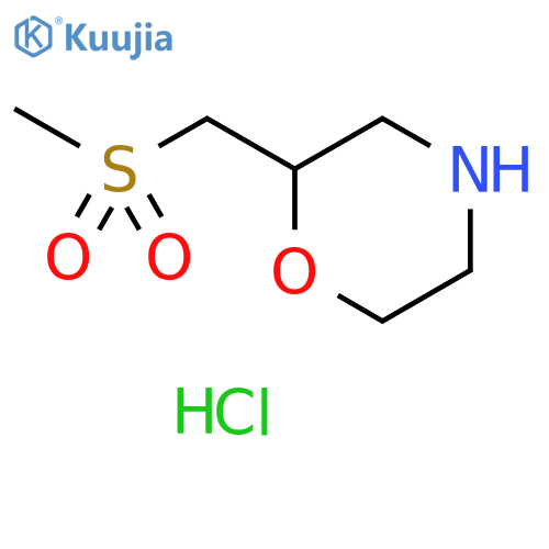 2-(methanesulfonylmethyl)morpholine hydrochloride structure