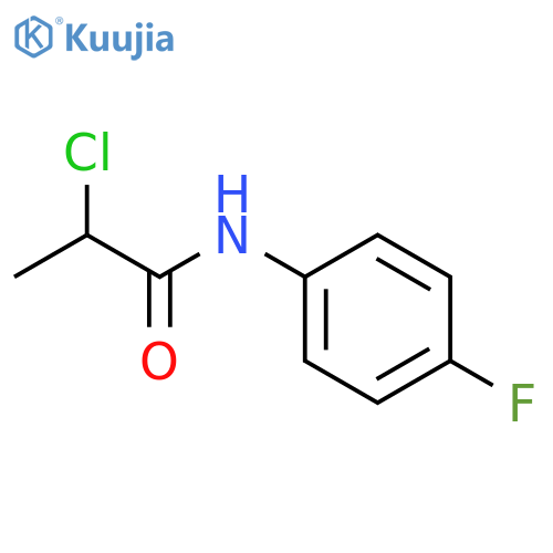 2-chloro-N-(4-fluorophenyl)propanamide structure