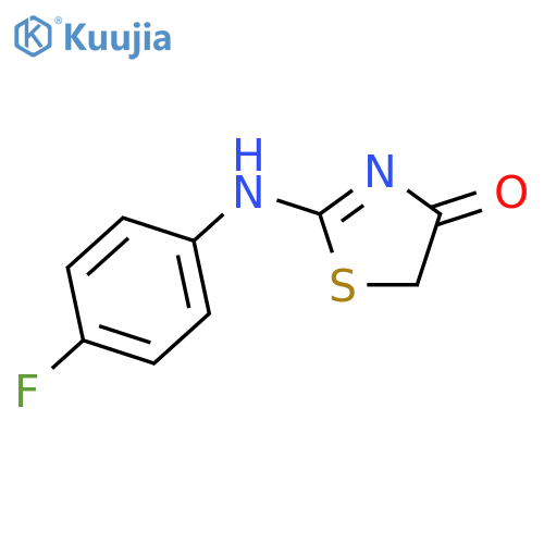 (2Z)-2-(4-fluorophenyl)imino-1,3-thiazolidin-4-one structure