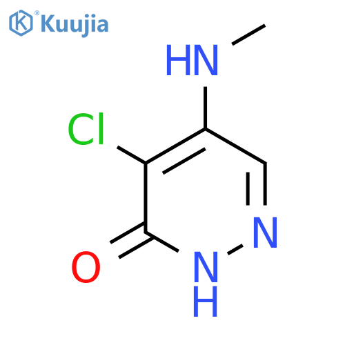 4-chloro-5-(methylamino)-2,3-dihydropyridazin-3-one structure
