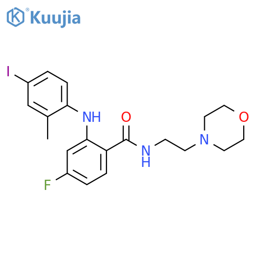Benzamide,4-fluoro-2-[(4-iodo-2-methylphenyl)amino]-N-[2-(4-morpholinyl)ethyl]- structure