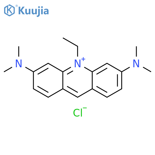 Acridinium, 3,6-bis(dimethylamino)-10-ethyl-, chloride structure