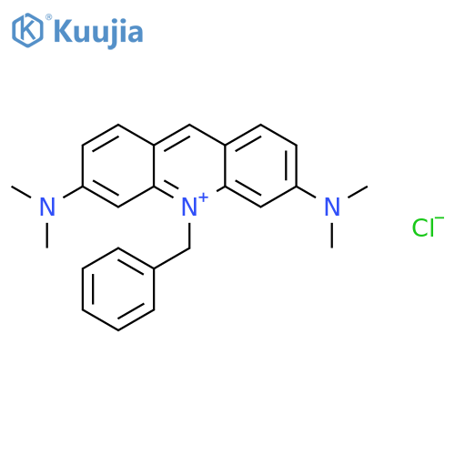 Acridinium, 3,6-bis(dimethylamino)-10-(phenylmethyl)-, chloride structure