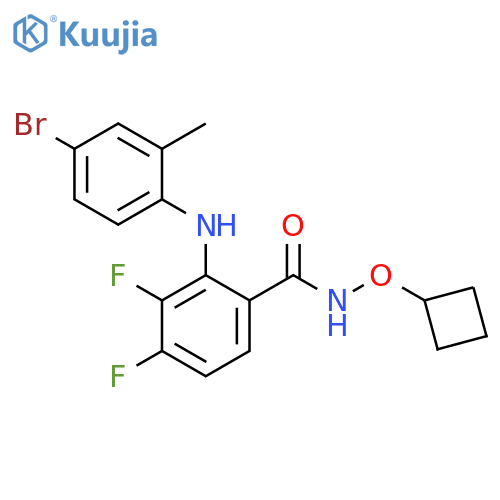 Benzamide,2-[(4-bromo-2-methylphenyl)amino]-N-(cyclobutyloxy)-3,4-difluoro- structure