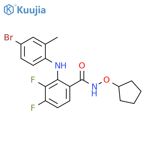 Benzamide,2-[(4-bromo-2-methylphenyl)amino]-N-(cyclopentyloxy)-3,4-difluoro- structure