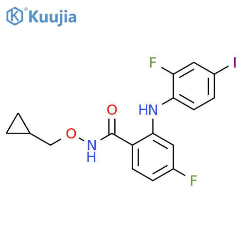 Benzamide,N-(cyclopropylmethoxy)-4-fluoro-2-[(2-fluoro-4-iodophenyl)amino]- structure