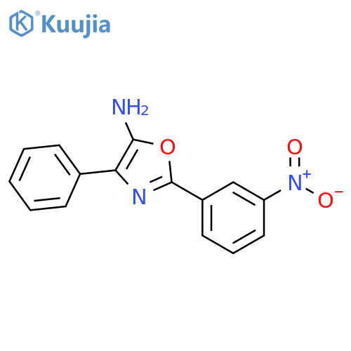5-Oxazolamine, 2-(3-nitrophenyl)-4-phenyl- structure
