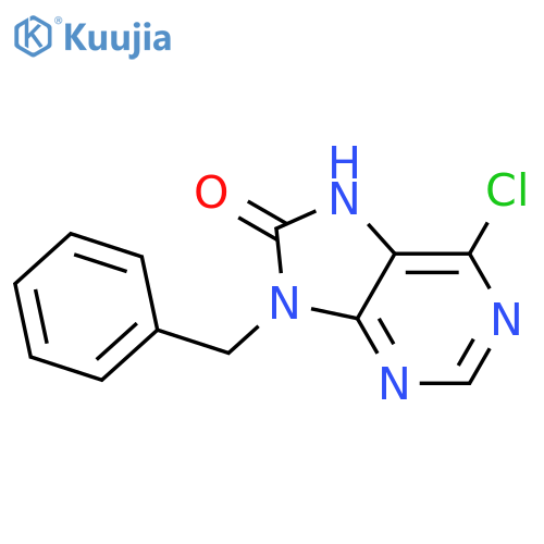 purin-8(9h)-one, 9-benzyl-6-chloro- structure