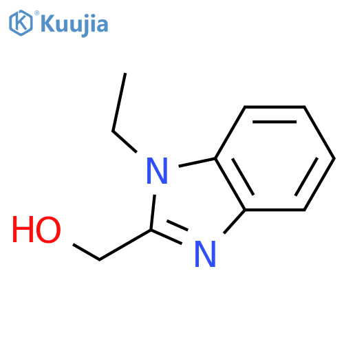(1-ethylbenzimidazol-2-yl)methanol structure