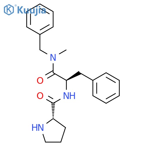 D-Phenylalaninamide, L-prolyl-N-methyl-N-(phenylmethyl)- structure