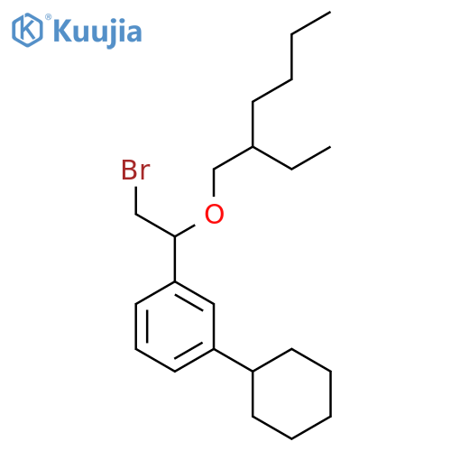 1-{2-bromo-1-[(2-ethylhexyl)oxy]ethyl}-3-cyclohexylbenzene structure