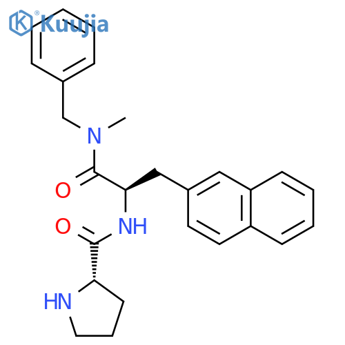 D-Alaninamide, L-prolyl-N-methyl-3-(2-naphthalenyl)-N-(phenylmethyl)- structure