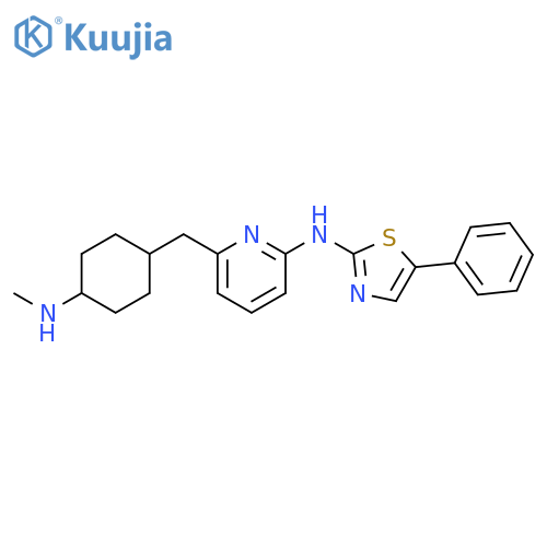N-(6-((4-(Methylamino)cyclohexyl)methyl)pyridin-2-yl)-5-phenylthiazol-2-amine structure