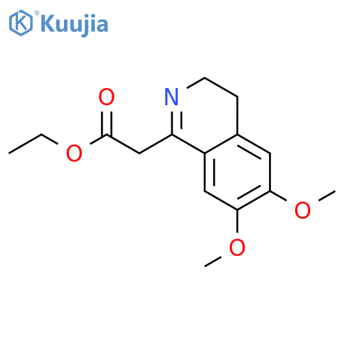 Ethyl 2-(6,7-dimethoxy-3,4-dihydroisoquinolin-1-yl)acetate structure