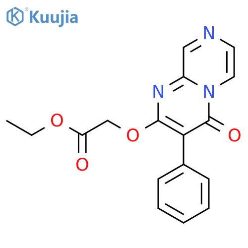 Acetic acid,2-[(4-oxo-3-phenyl-4H-pyrazino[1,2-a]pyrimidin-2-yl)oxy]-, ethyl ester structure