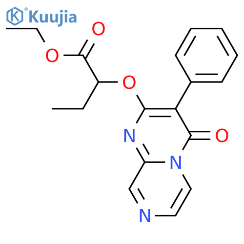 ethyl 2-[(4-oxo-3-phenyl-4H-pyrazino[1,2-a]pyrimidin-2-yl)oxy]butanoate structure