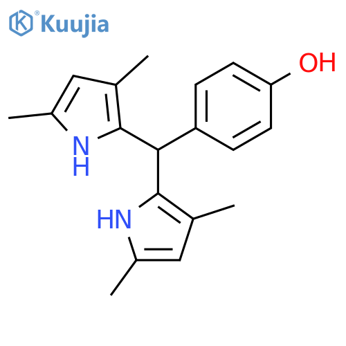 Phenol, 4-[bis(3,5-dimethyl-1H-pyrrol-2-yl)methyl]- structure