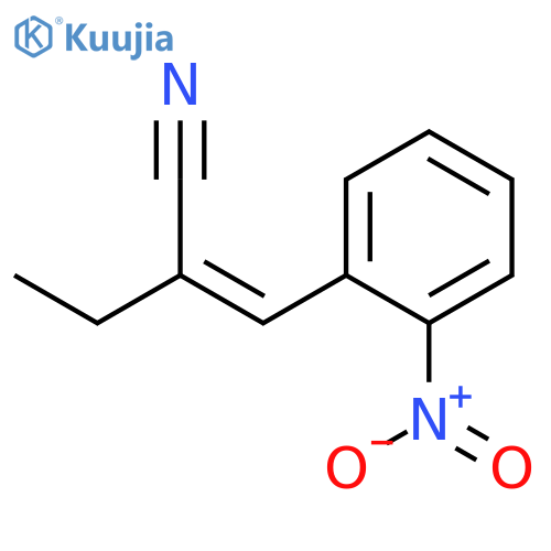 Butanenitrile, 2-[(2-nitrophenyl)methylene]- structure