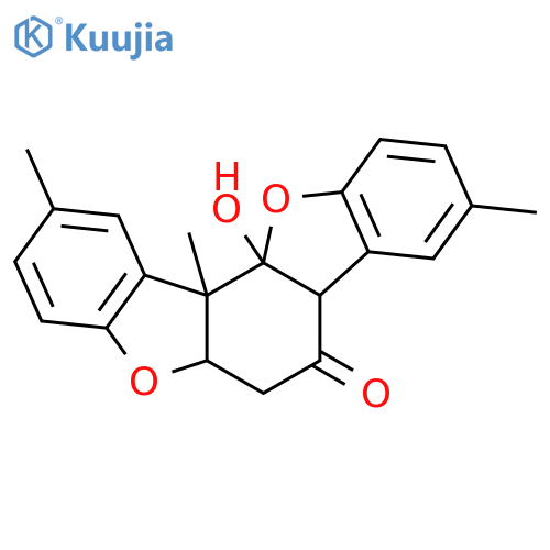 Benzo[1,2-b:3,4-b']bisbenzofuran-7(6H)-one, 5a,7a,12a,12b-tetrahydro-12a-hydroxy-2,9,12b-trimethyl- structure