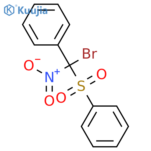 Benzene, [(bromonitrophenylmethyl)sulfonyl]- structure