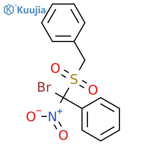 (bromo-nitro-phenylmethyl)sulfonylmethylbenzene structure