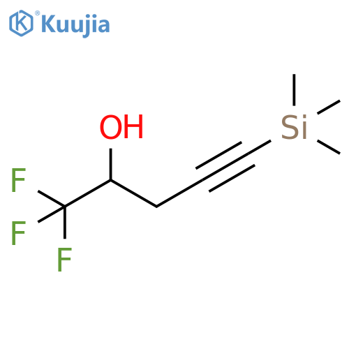 1,1,1-trifluoro-5-(trimethylsilyl)pent-4-yn-2-ol structure