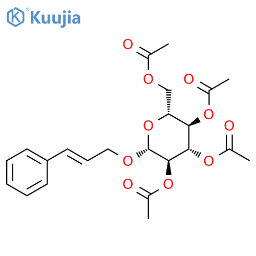 β-D-Glucopyranoside, (2E)-3-phenyl-2-propen-1-yl, 2,3,4,6-tetraacetate structure