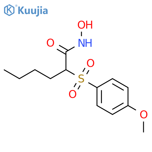 Hexanamide, N-hydroxy-2-[(4-methoxyphenyl)sulfonyl]- structure