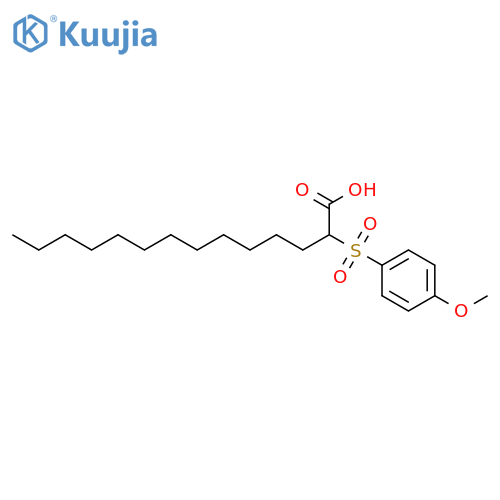 Tetradecanoic acid, 2-[(4-methoxyphenyl)sulfonyl]- structure