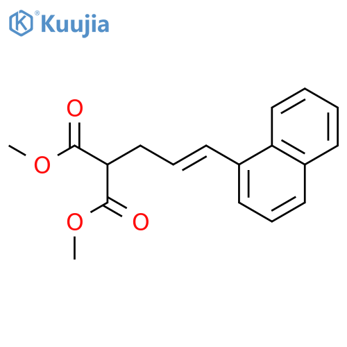 PROPANEDIOIC ACID, [(2E)-3-(1-NAPHTHALENYL)-2-PROPENYL]-, DIMETHYL ESTER structure