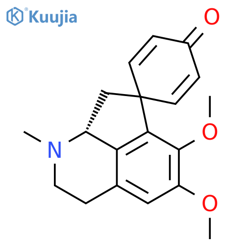 (8a'R)-5',6'-dimethoxy-1'-methyl-2',3',8',8a'-tetrahydro-1'H,4H-spiro[cyclohexa-2,5-diene-1,7'-cyclopenta[ij]isoquinolin]-4-one structure