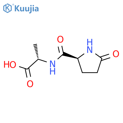 L-Pyroglutamyl-L-alanine structure