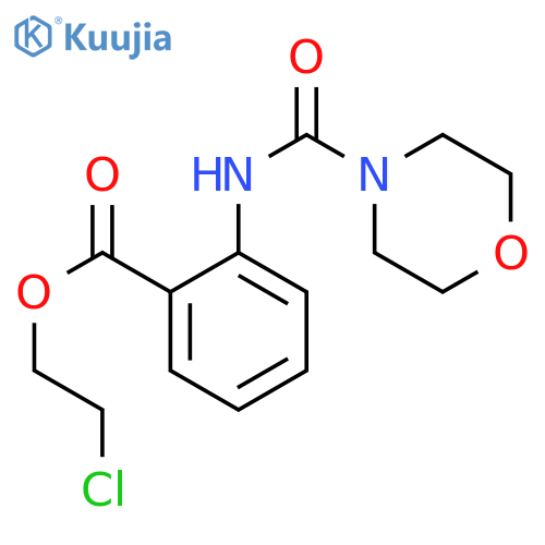 Benzoic acid,2-[(4-morpholinylcarbonyl)amino]-, 2-chloroethyl ester structure