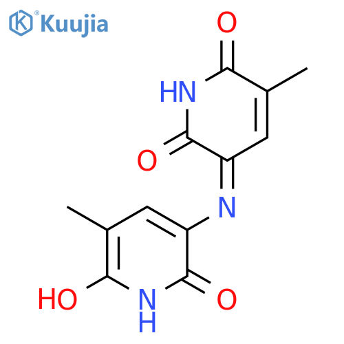 (3E)-3-[(6-hydroxy-5-methyl-2-oxo-1,2-dihydropyridin-3-yl)imino]-5-methylpyridine-2,6(1H,3H)-dione structure