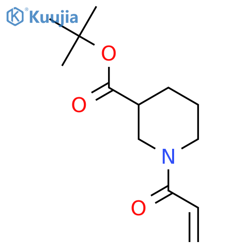 Tert-butyl 1-prop-2-enoylpiperidine-3-carboxylate structure
