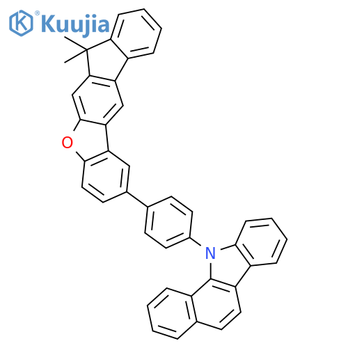 11H-Benzo[a]carbazole, 11-[4-(7,7-dimethyl-7H-benzo[b]fluoreno[3,2-d]furan-2-yl)phenyl]- structure