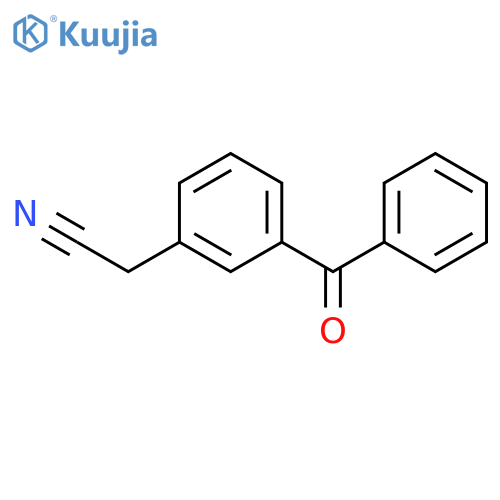 (3-Benzoylphenyl)acetonitrile structure