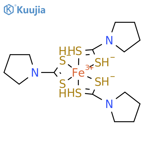 Tris(tetramethylenedithiocarbamato)iron(iii) structure