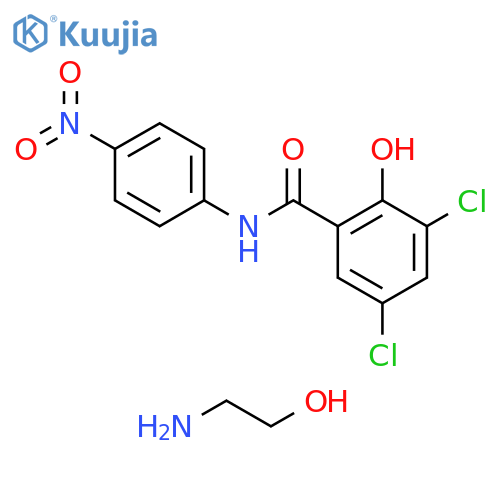 Benzamide, 3,5-dichloro-2-hydroxy-N-(4-nitrophenyl)-, compd. with 2-aminoethanol (1:1) structure